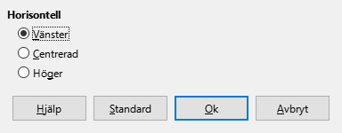 Alignment Dialog