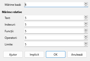 Font Size Dialog