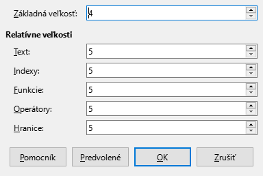 Font Size Dialog