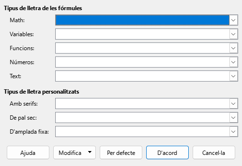 Diàleg del tipus de lletra
