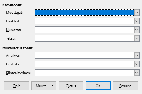 Font Type Dialog