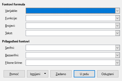 Font Type Dialog