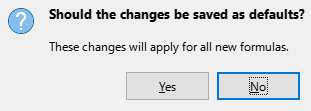 Save Default Dialog