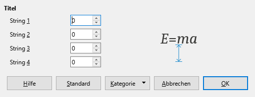 Dialog Abstände