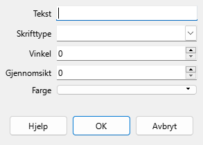 Dialogvindauget for vassmerke