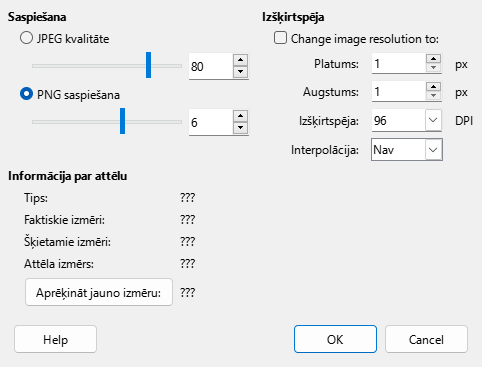 Compress Image Dialog