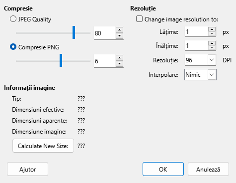 Compress Image Dialog